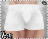 V: Love shorts white
