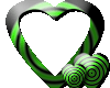 Green and Black Hearts