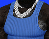 Muscle Blue Tank Top