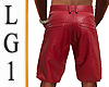 LG1 Red Leather Shorts