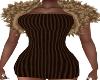 CC- Brown Dress/Fur