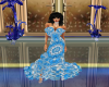 Light Blue Swirl Gown