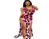 Pink Leopard Gown