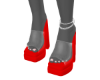 CANDY RED CLEAR HEELS