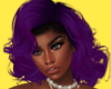 African Violet Wig
