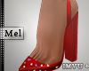 Amia Heels Red