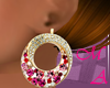 earrings diamants pink