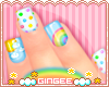 :G: Rainbow Cutie ~Nails