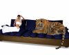 Animated Blue Tiger Sofa