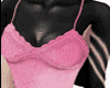 X. Pink denim cropped
