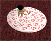 hearts Rug with 6 poses
