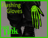 Men Flashing Glove Green