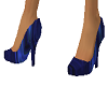 heels satin blue