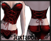 red corset lingerie set