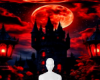 Castle moon background