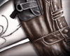 y̷ Leather Skirt BW