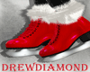 Dd- Ice Skates Red Fur