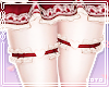 琴. Red velvet garters