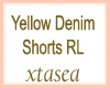 Yellow Denim Shorts RL