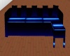 sm dark/neon blue sofa