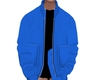 unzipped blue jacket