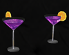 neon purple cocktails