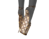 Brown LV Jelly Heels