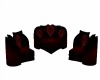 red black heart CHAIRS