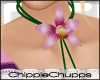[CC] Pink Orchid Necklet