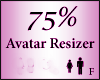 Avatar Resize Scaler 75