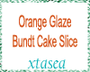 Orange Glaze Bundt Slice