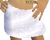White sparkly mini skirt