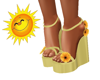 Sunflower Wedge Sandals