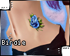 B| Blue Rose Hip Tattoo
