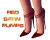 [NW] Red Satin Pumps