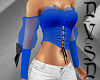 Corset w/Bow in  Blue