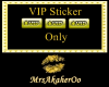 sticker VIP