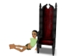 Throne red black