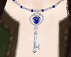 Sapphire Key Necklace