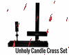 Unholy Candle Cross Set