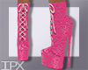 Lace Boots 79 Pink