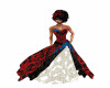 Red n Black Fantsy Gown