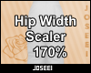 Hip Width Scaler 170%