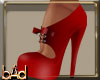 Rockabilly Red Bow Heels