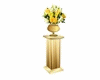 Floral Pedestal Gold