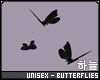 한. black butterflies