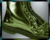 Leather Green Boots
