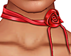 Satin Red Roses Choker