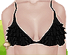 Black Ruffle Bikini Top