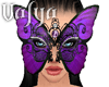 V| Purple Butterfly Mask